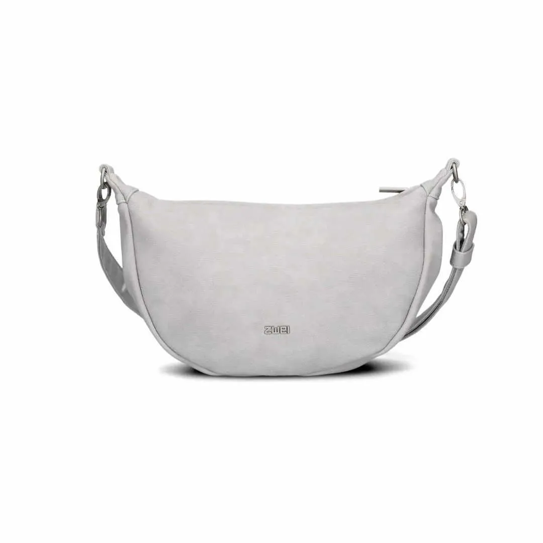 ZWEI Gürteltasche / Bodybag Grau Lederimitat