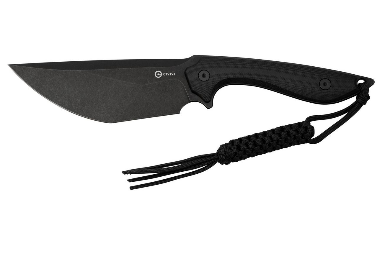 Civivi Concept 22 Black G10, Stonewashed C21047-1 vaststaand mes, Tuff Knives design