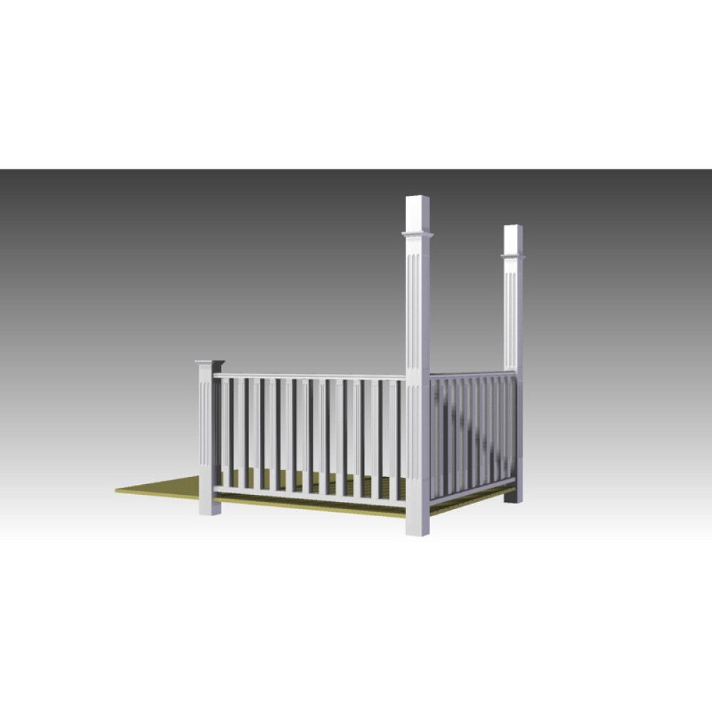 STOLPE JABO ARNÖ 135X135X2500MM HVIT