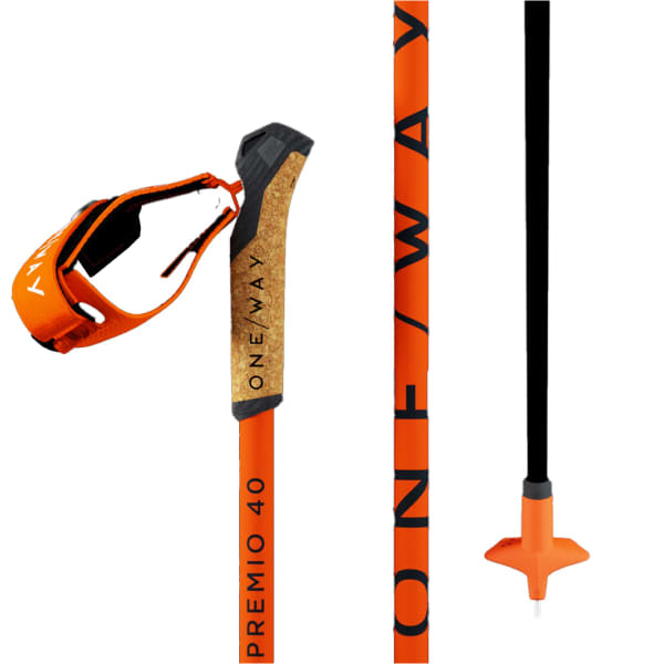 Bâton ski de fond ONE WAY PREMIO 40 ORANGE/BLACK