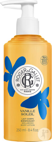 Roger&Gallet Vanille Soleil Lait Corps Bienfaisant Flacon Pompe 250ml