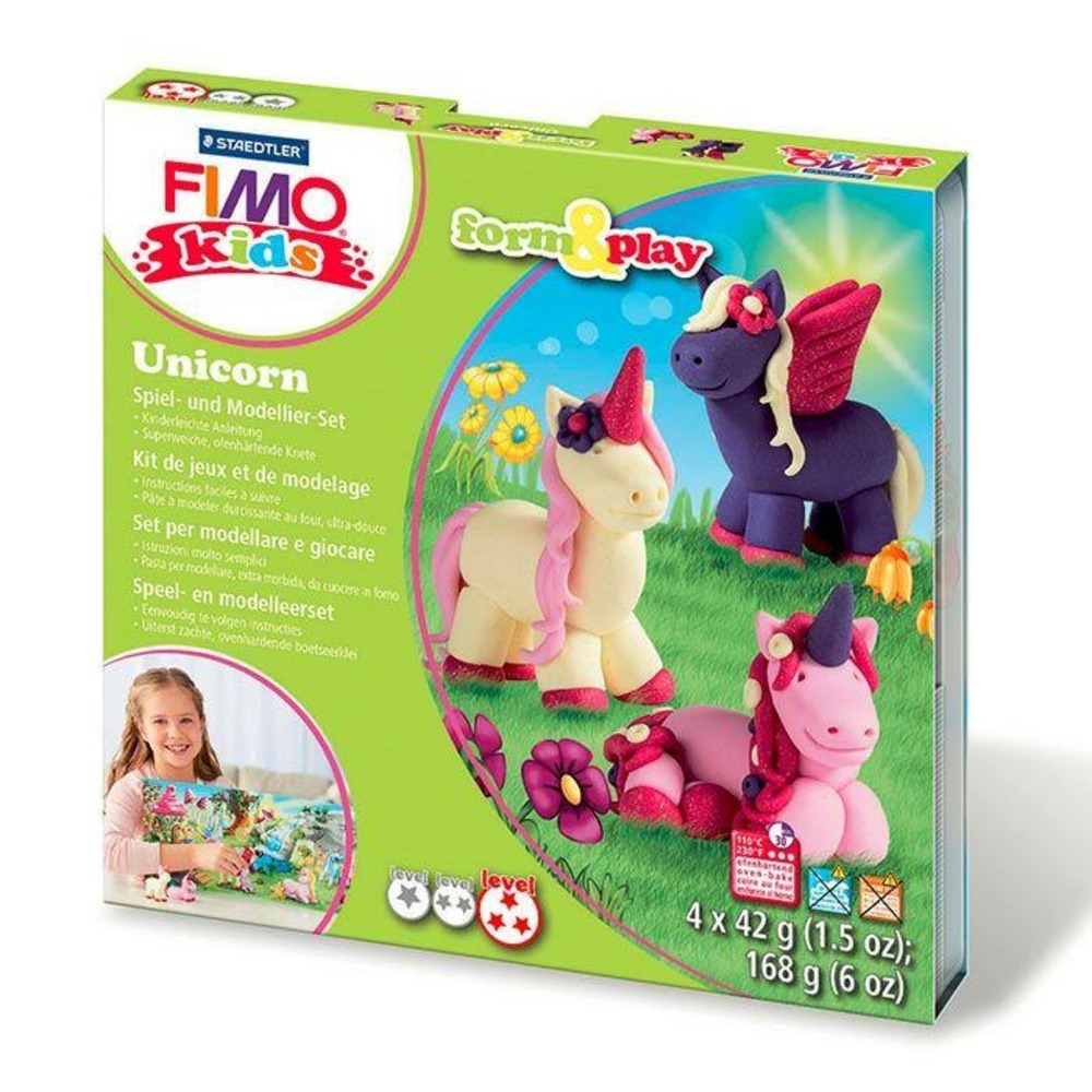 Coffret pâte polymère - licorne