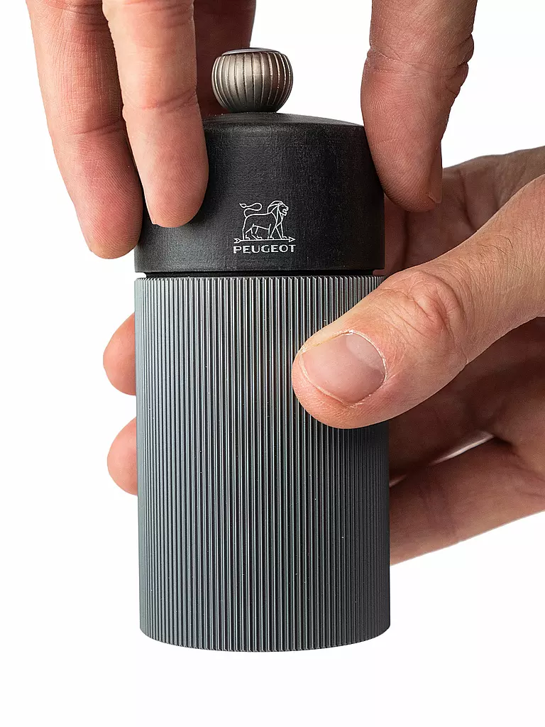 PEUGEOT Manuelle Pfeffermühle  Line 12cm Carbon/Holz grau