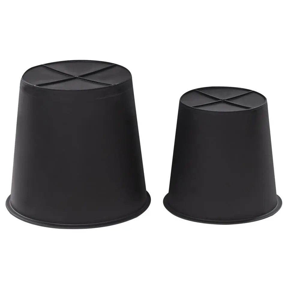 CEDRUS - Bloempot set van 2 - Bruin - PE rotan