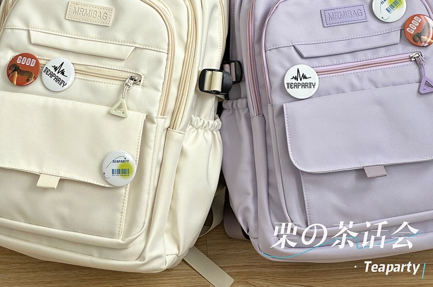 Chestnut Party - Lettering Plain Rugzak / Tas Charm / Set