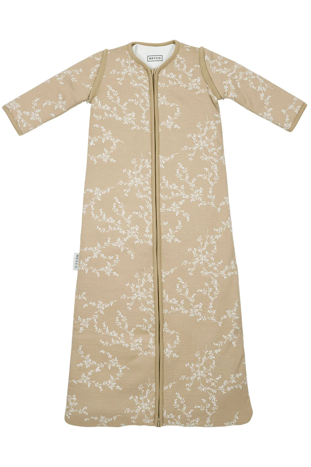 4-seizoenen slaapzak Branches beige/wit