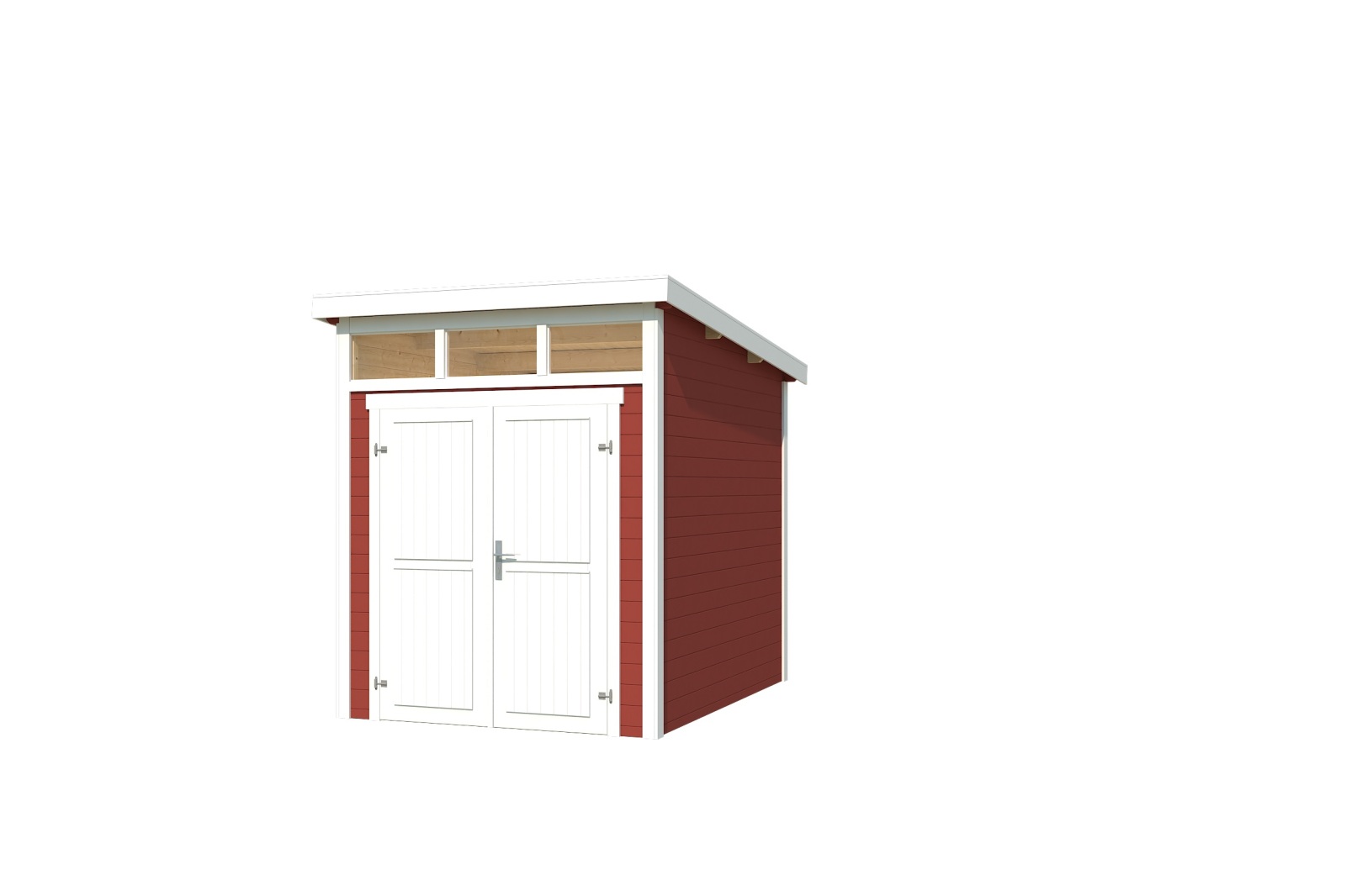 Gartenhaus KIBO 2 - schwedenrot - Fichte massiv - 200x250 cm