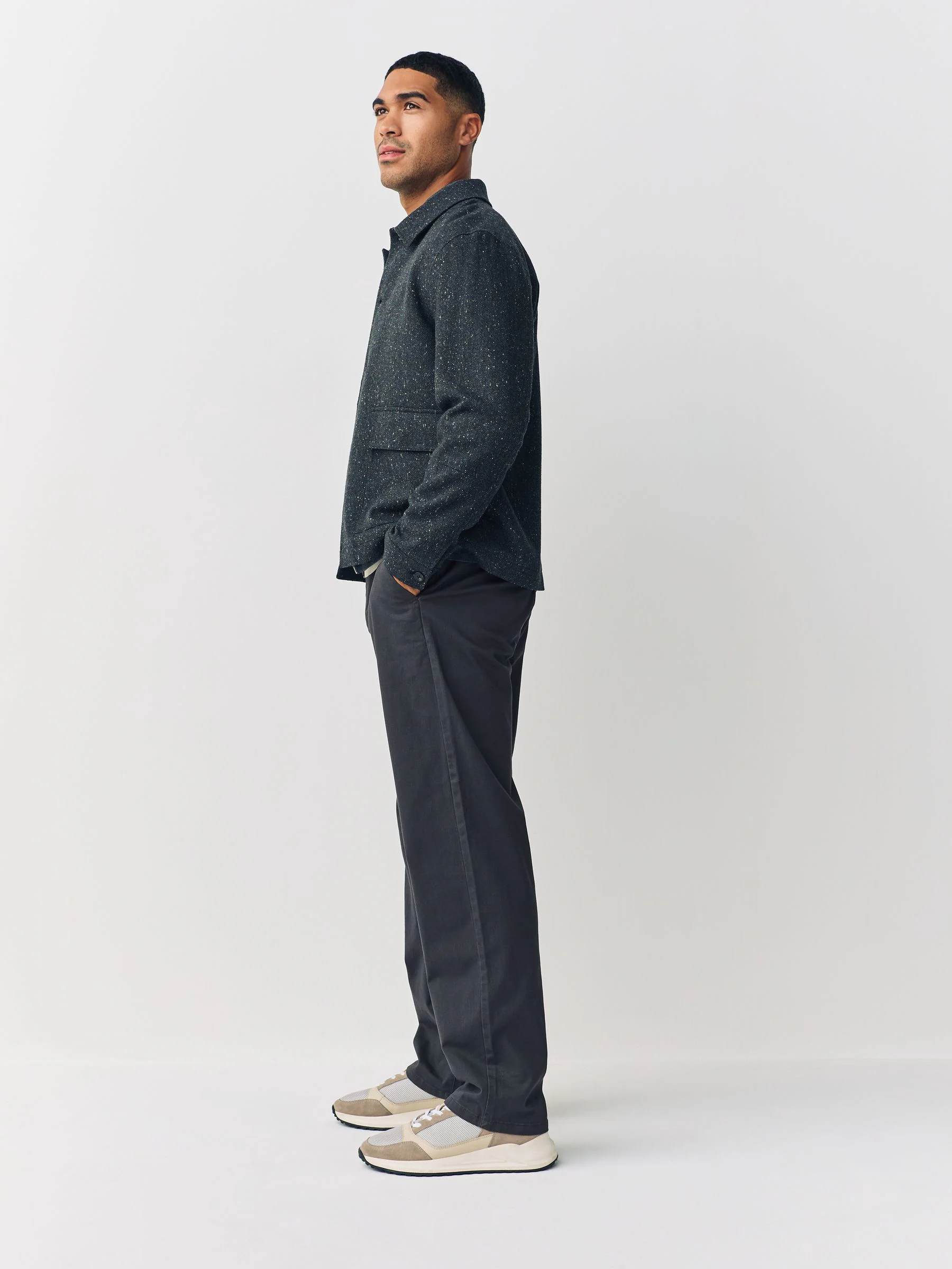 Grijs - Relaxed fit - Stretchy chino
