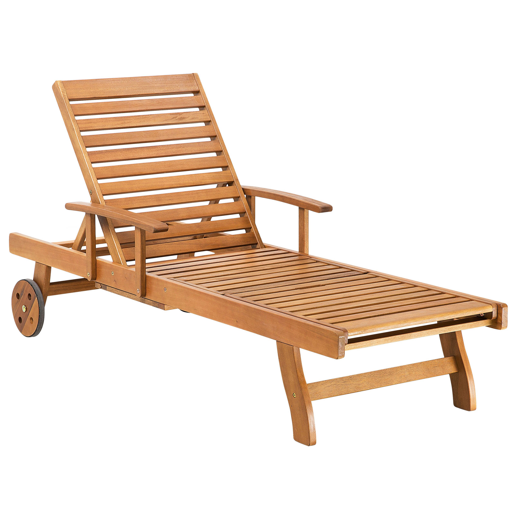 Beliani - JAVA  - Strandstoel - Lichtbruin - Acaciahout