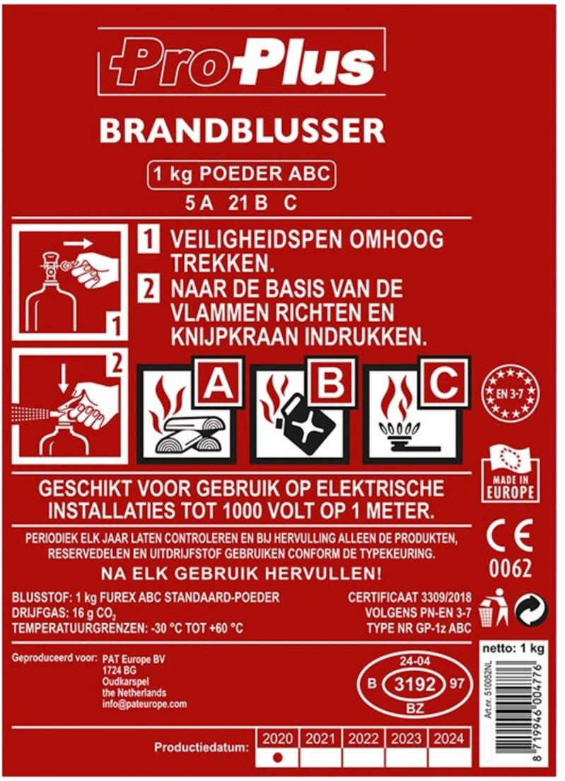 Poeder Brandblusser