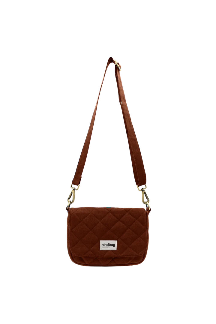 Sac à main matelassé Margault Chocolat