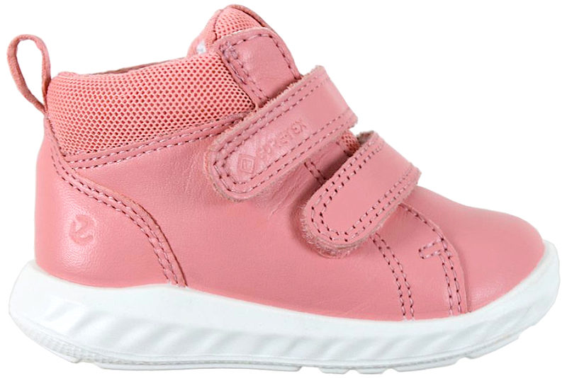 ECCO PS. 1 LITE INFANT BABYSKO I STØVET ROSA GLAT SKIND