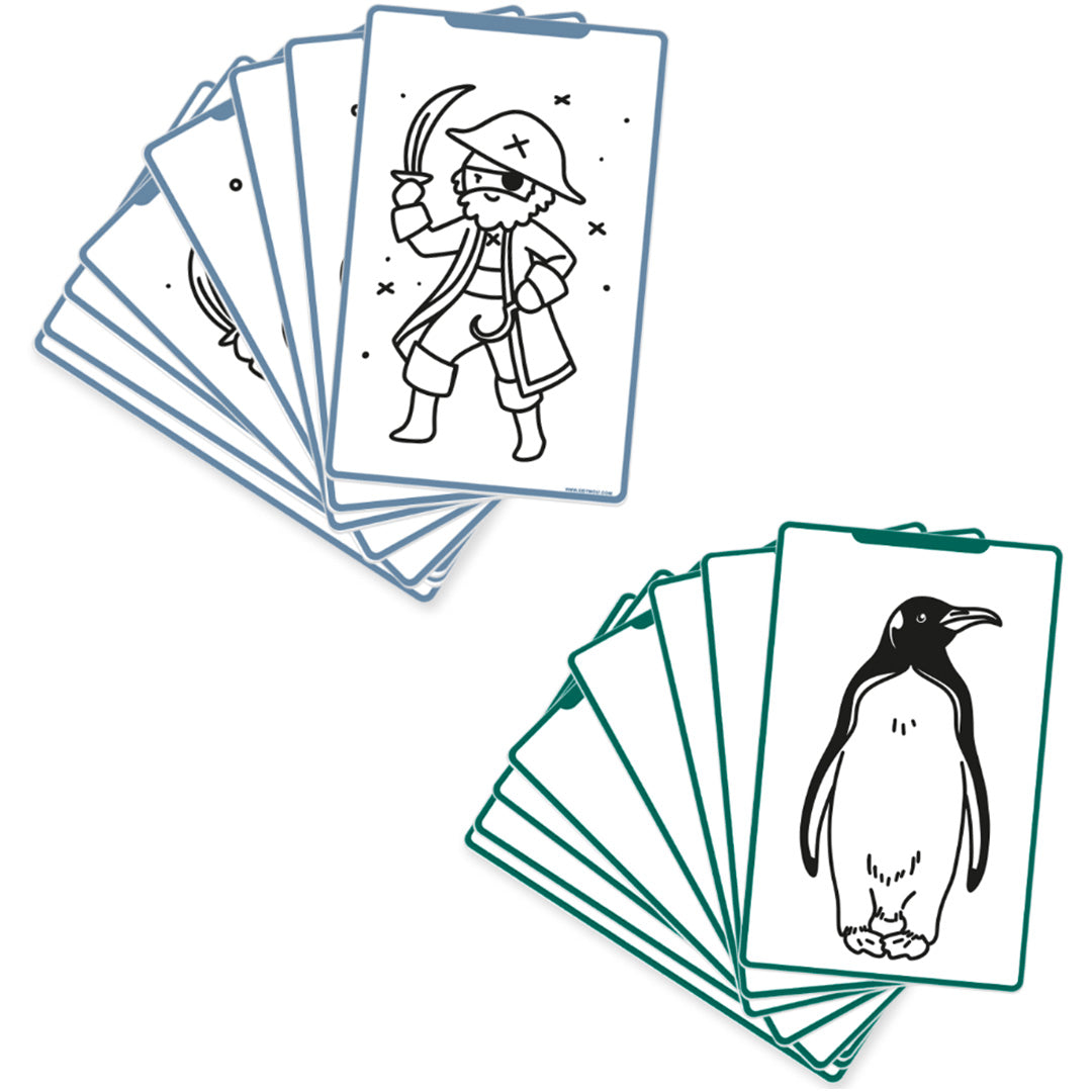 kidywolf extra tekenkaarten voor kidydraw mini - dieren - oceanen
