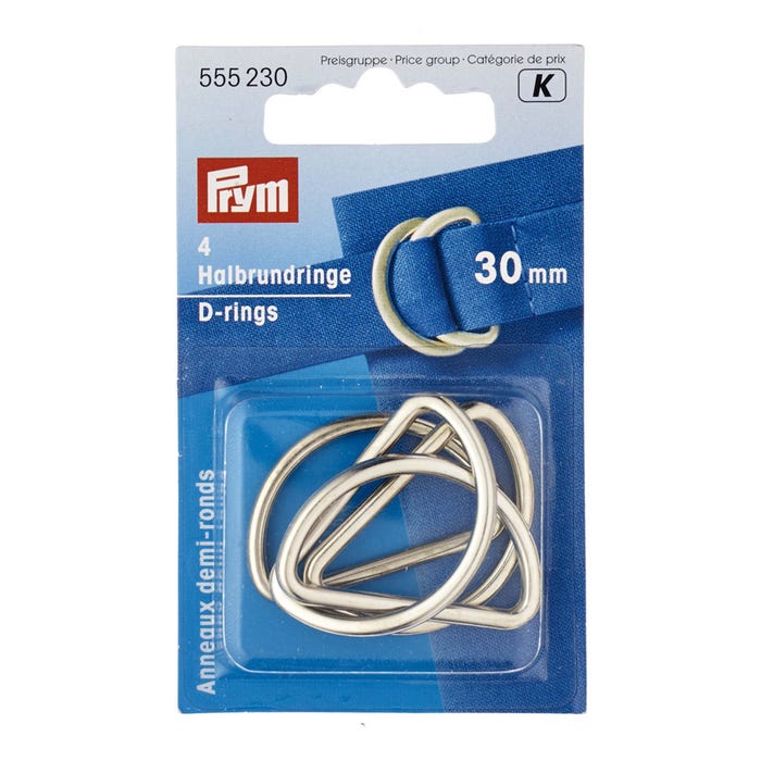 Prym-4 stuks D-ringen 30mm