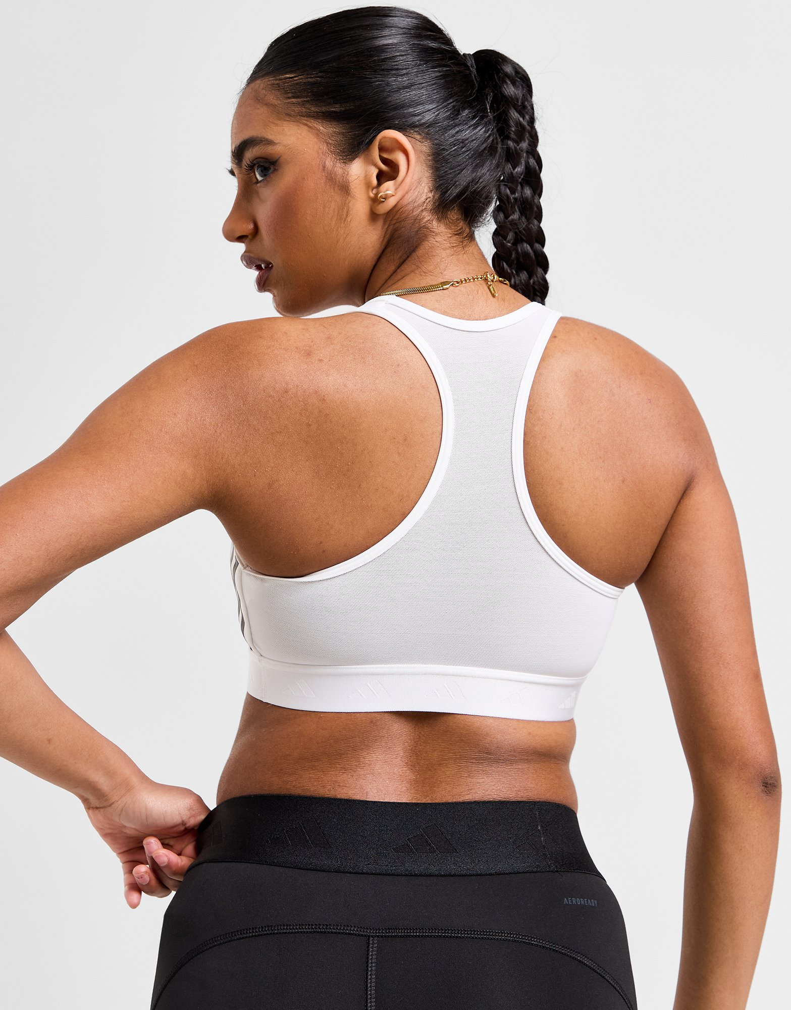 adidas Brassière de training Powerreact Hyperglam Maintien moyen