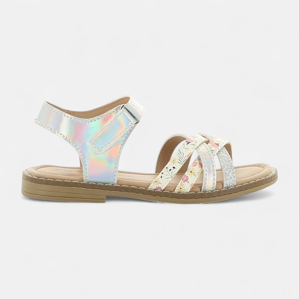 Nu-pieds Fille argent