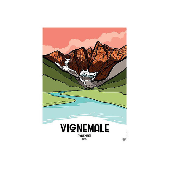 CAIRN DIFFUSION - AFFICHE PYRENEES VIGNEMALE