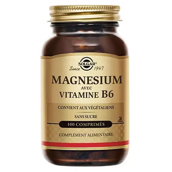 Solgar Magnésium et B6 100 comprimés