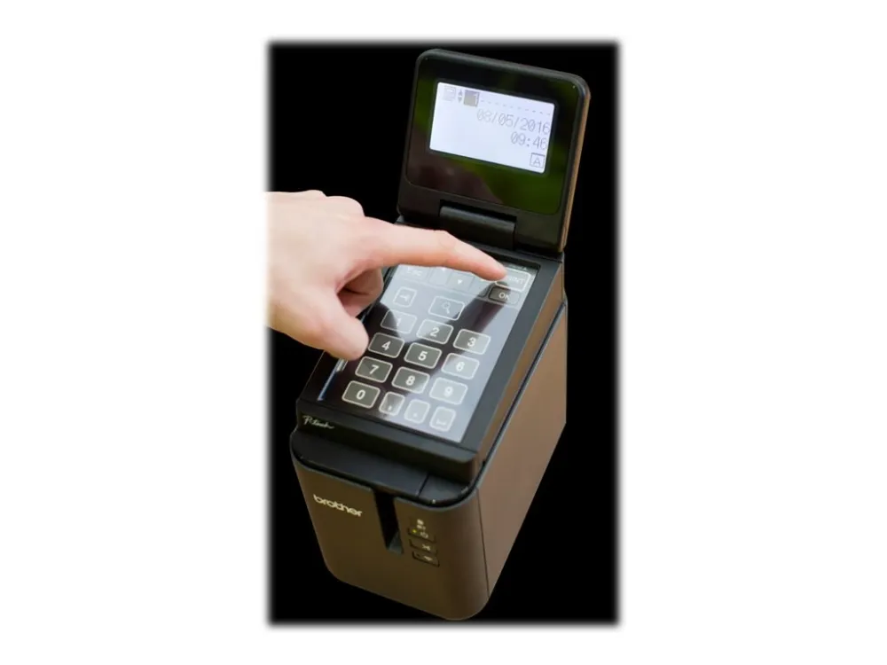 Brother PT-P950NW - Etiketprinter - termo transfer - Rulle (3,6 cm) - 360 x 720 dpi - op til 80 mm/sek. - USB 2.0, LAN, Wi-Fi(n), USB vært - cutter