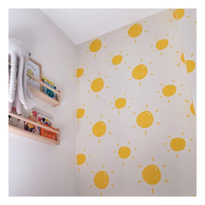 Mathilde Cabanas Papier-peint Soleils | Jaune