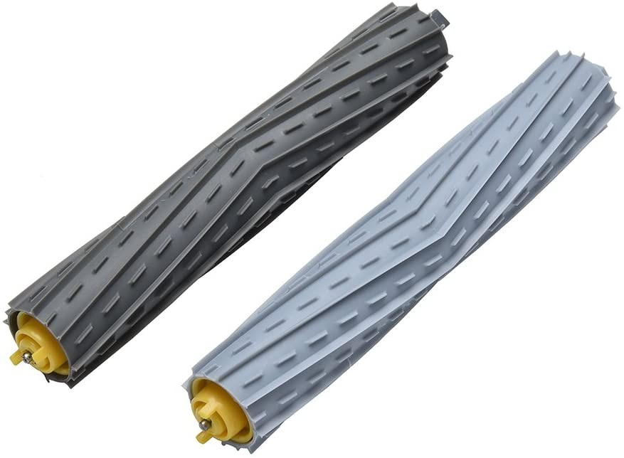 (37-tlg. Set) Ersatz Seiten Bürsten / Hepa Filter / Gummi Lamellen Reinigungs Werkzeug Kit für iRobot Roomba Staubsauger Roboter Serie 800 / 900