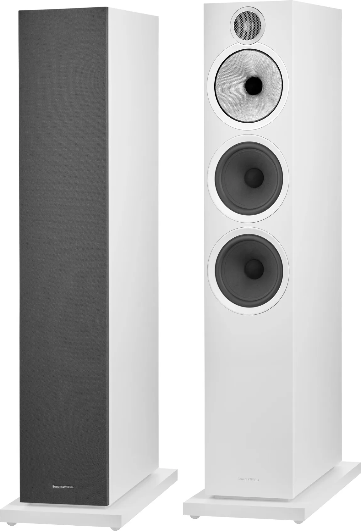 B&W 603 S3 Blanc mat (la paire) Enceintes colonne