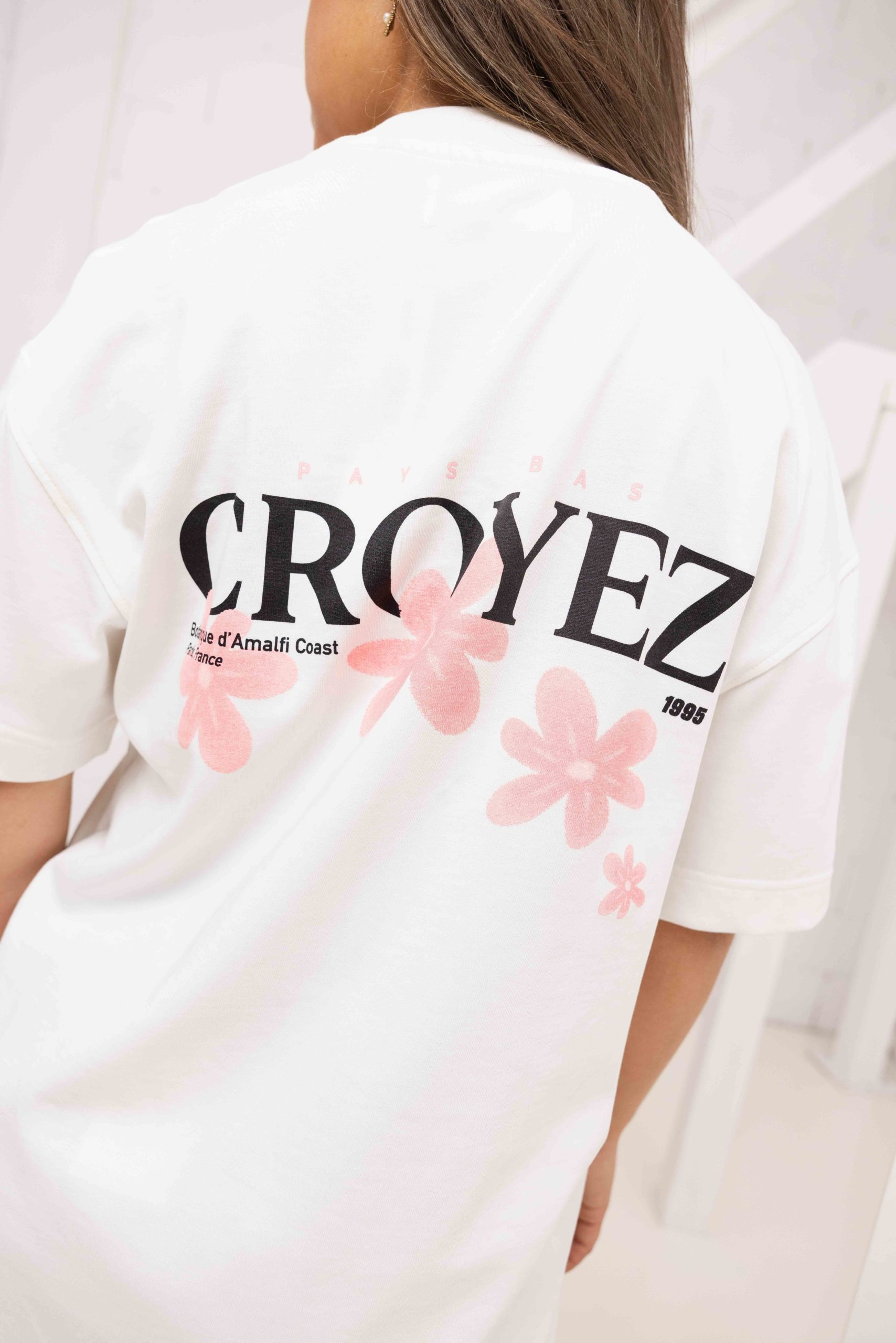 Croyez Botanique T-Shirt Dames Gebroken Wit