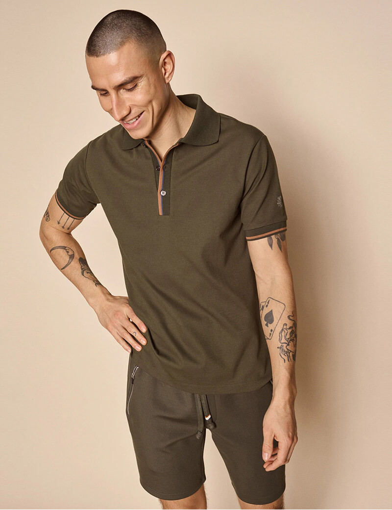 MOS MOSH SHORT HOMME ABEL ZIP DK ARMY GREEN