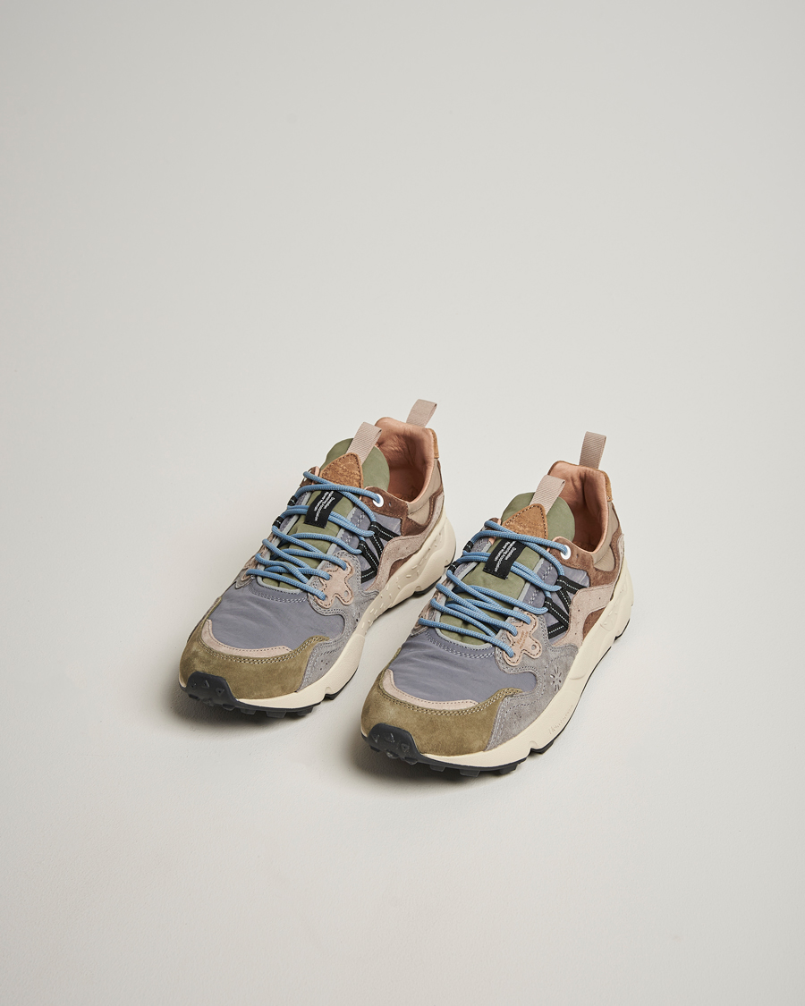 Flower Mountain Yamano 3 Suede Sneaker Green/Grey