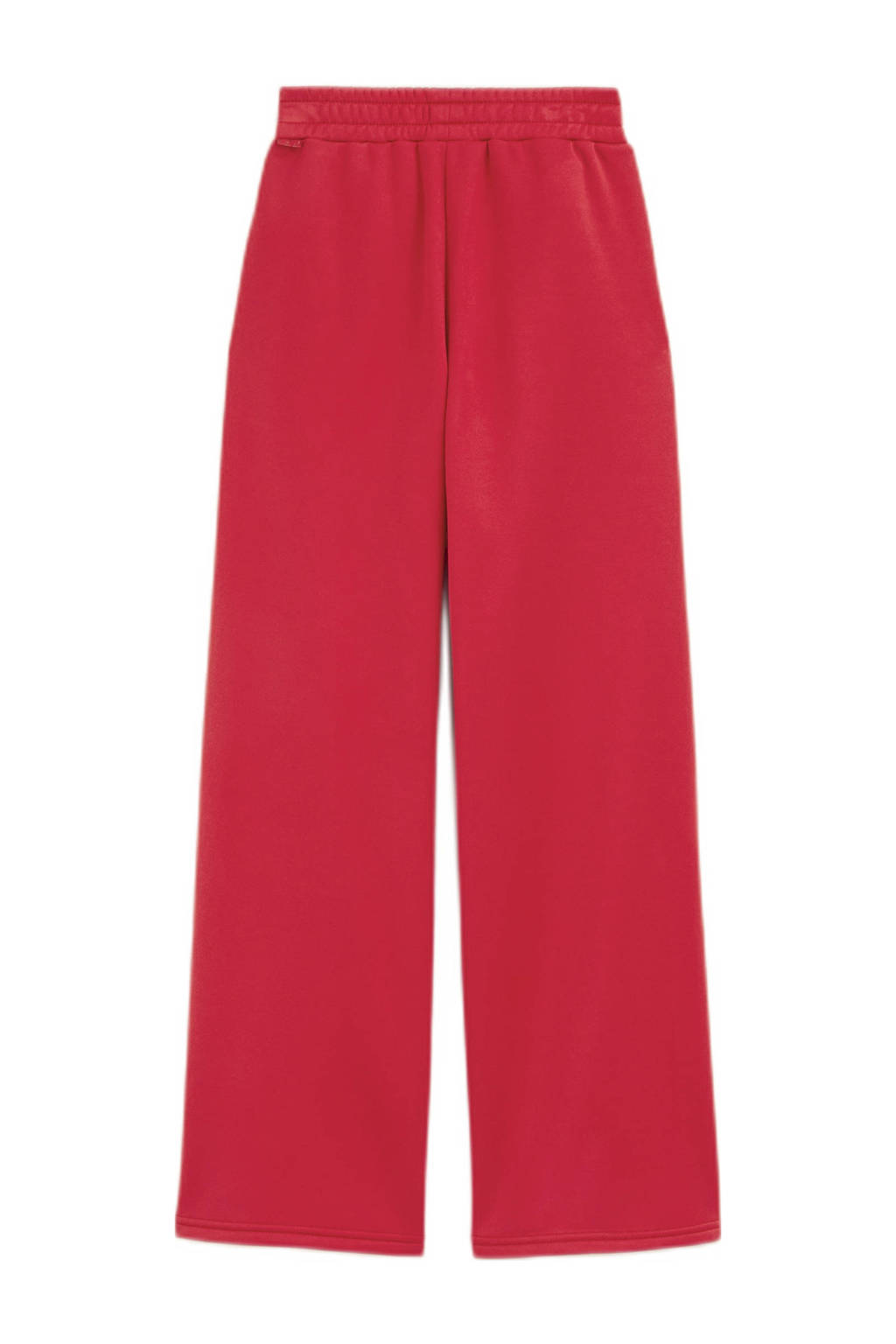 WE Fashion straight fit joggingbroek rood
