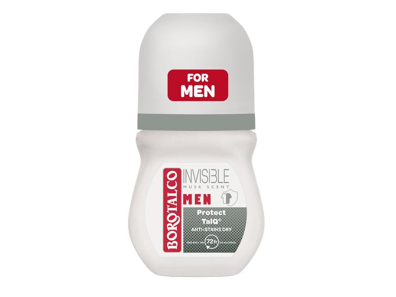 Borotalco Deo Roll-on On Men Invisible Dry 50 ml Deo sorgt für ein trockenes und gepflegtes Hautgefühl