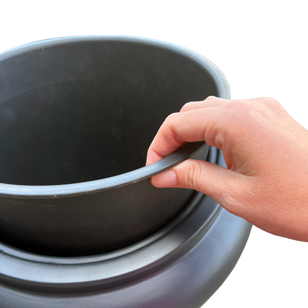 Plantenpot Horsens S black Ø37 x H50 cm
