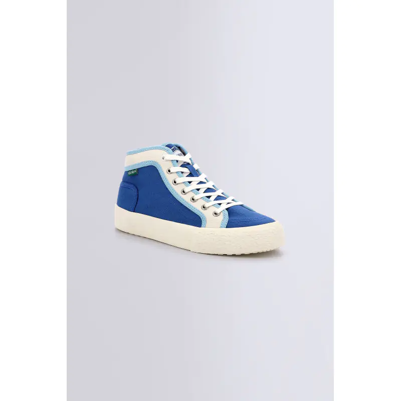 ARVEILER BLEU BLANC SNEAKERS HAUTES Textile Femme