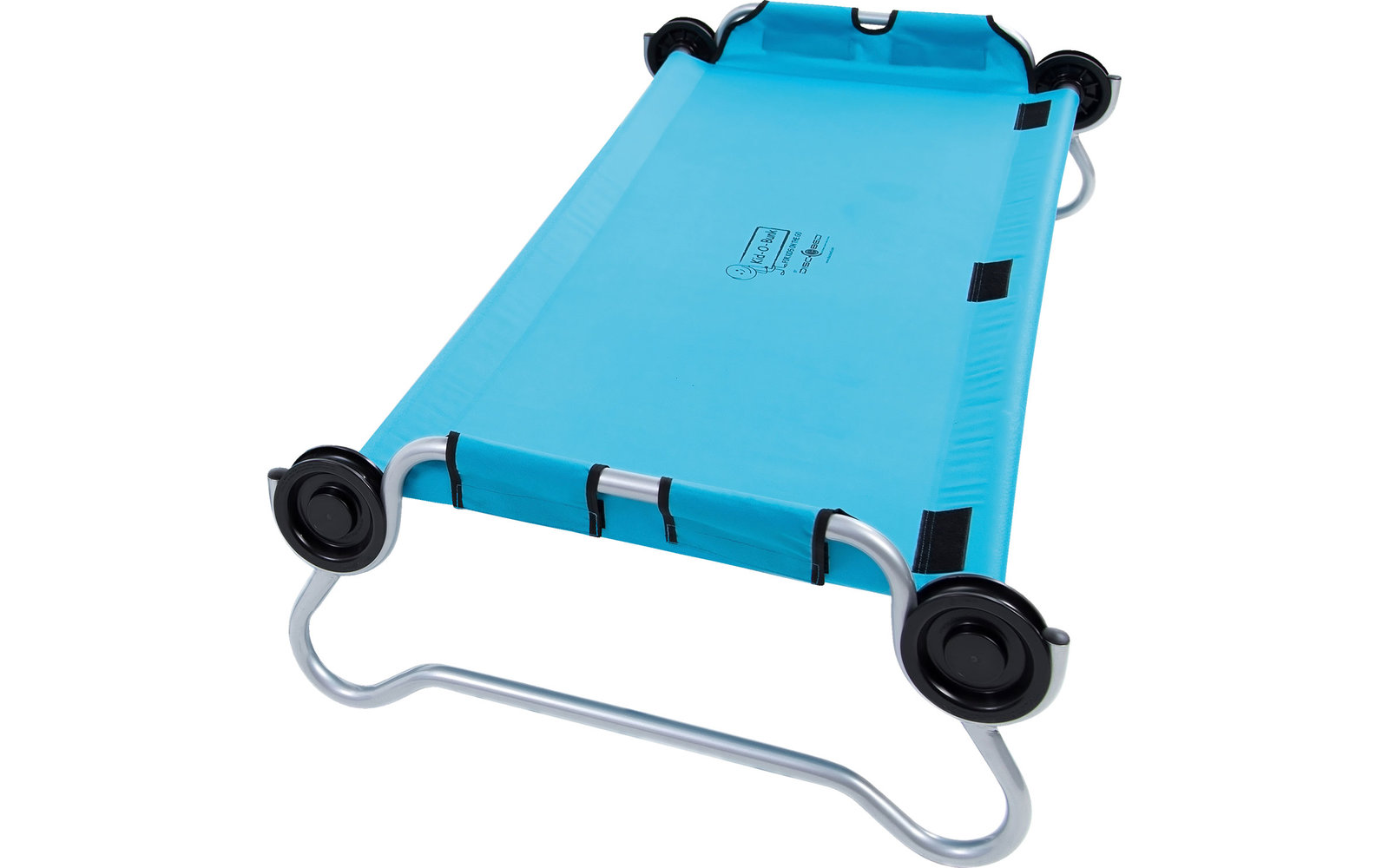 Disc-O-Bed Kid-O-Bed Einzelbett runder Rahmen ohne Seitentasche -Rot