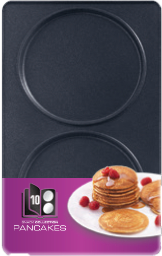 Pack Web - Croque-gaufre Snack Time + 2 lots de plaques amovibles (grill/panini et pancakes)