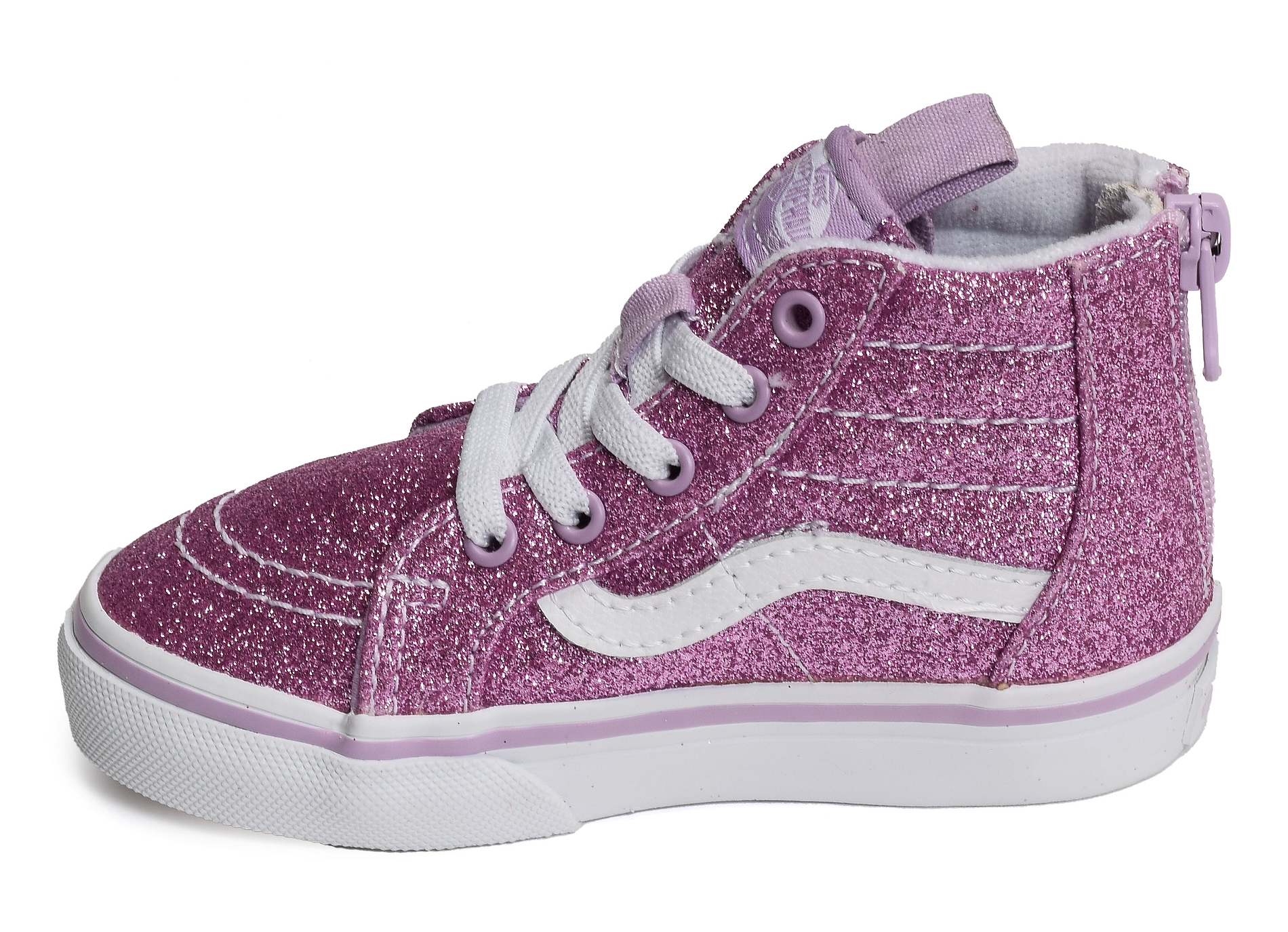 Td sk8 hi bb zip rose glitter