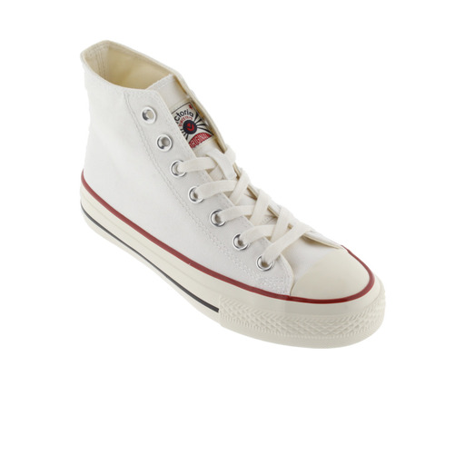 Botas de cano curto Victoria Tribu em lona com logotipo retrô e sola encerada.