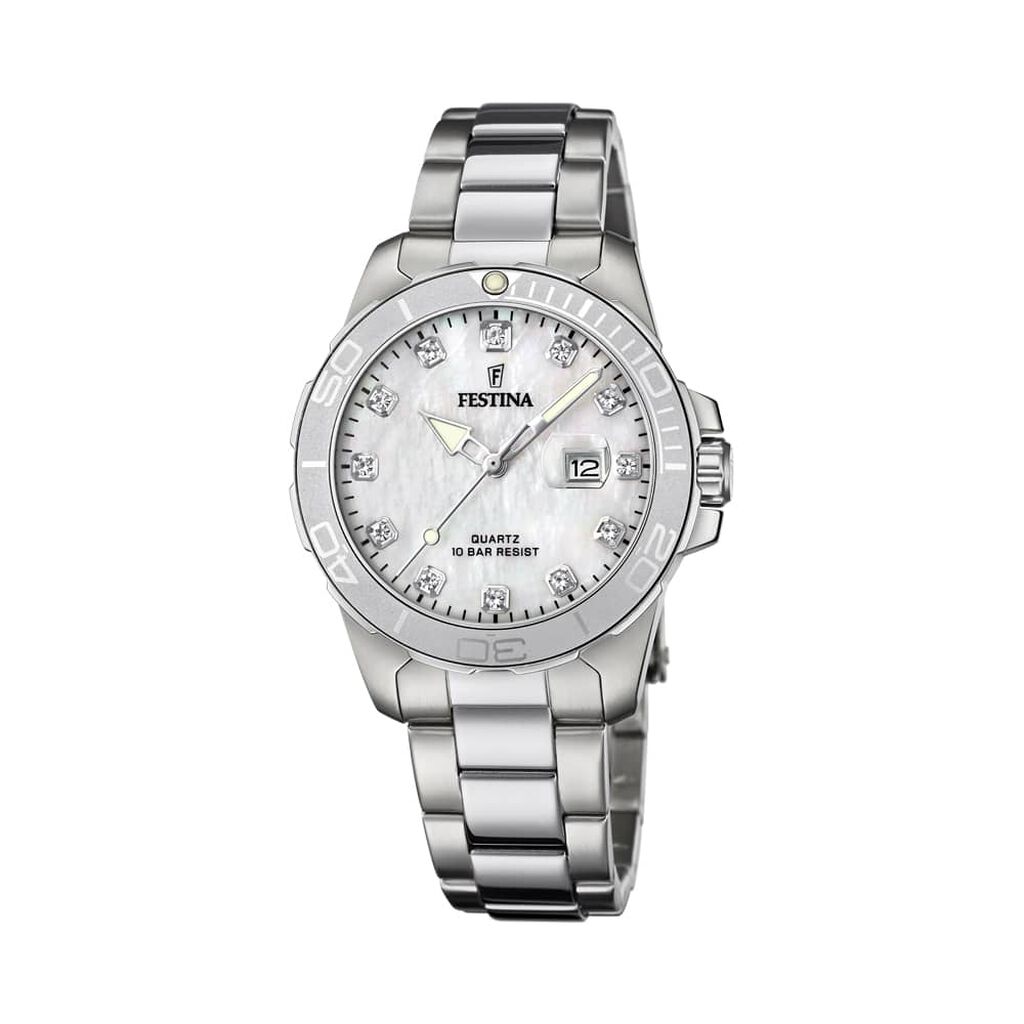 Montre Boyfriend Nacre Blanche