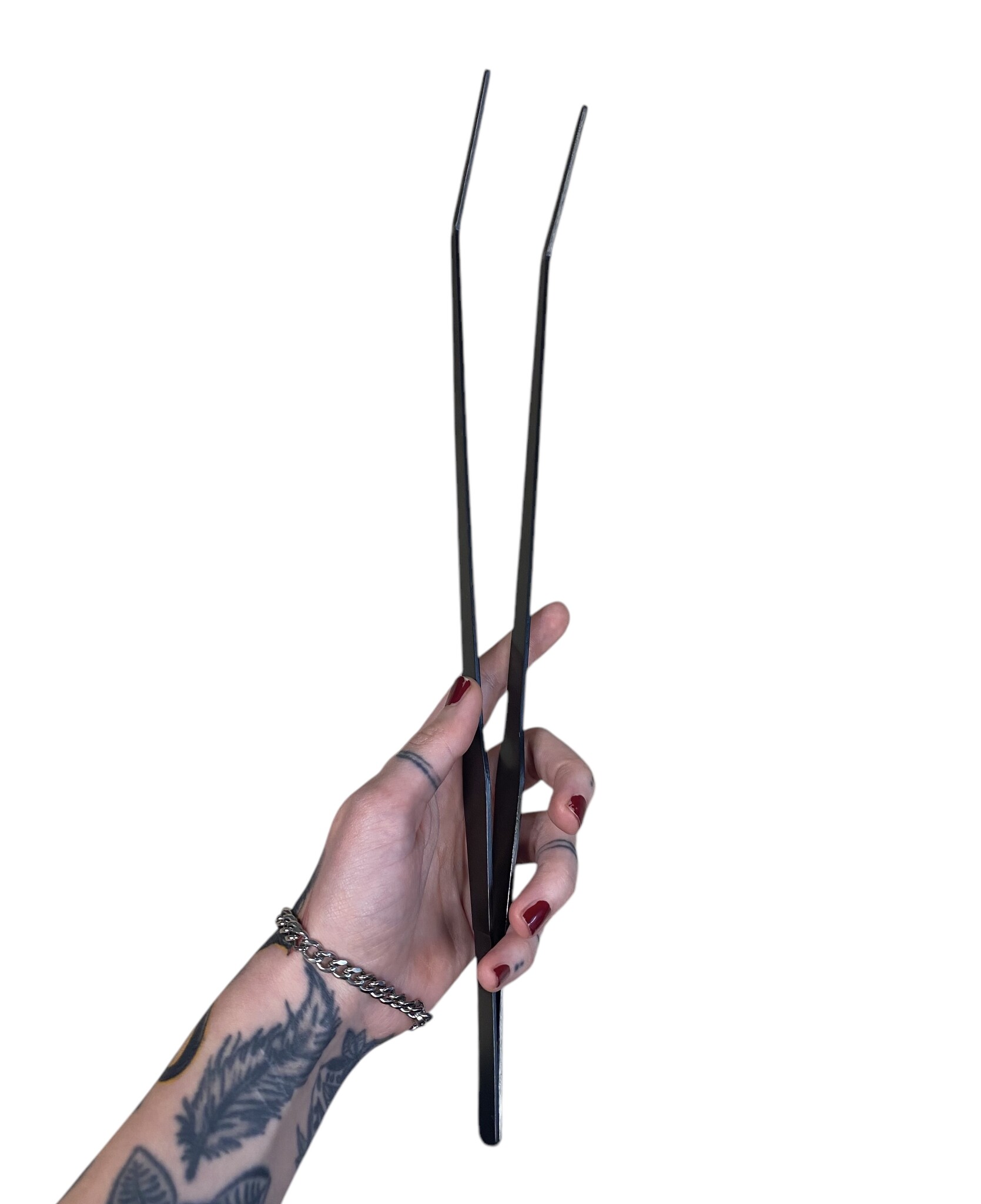 AQXL Selected Zwarte Gebogen Aquascape Pincet XL 37cm