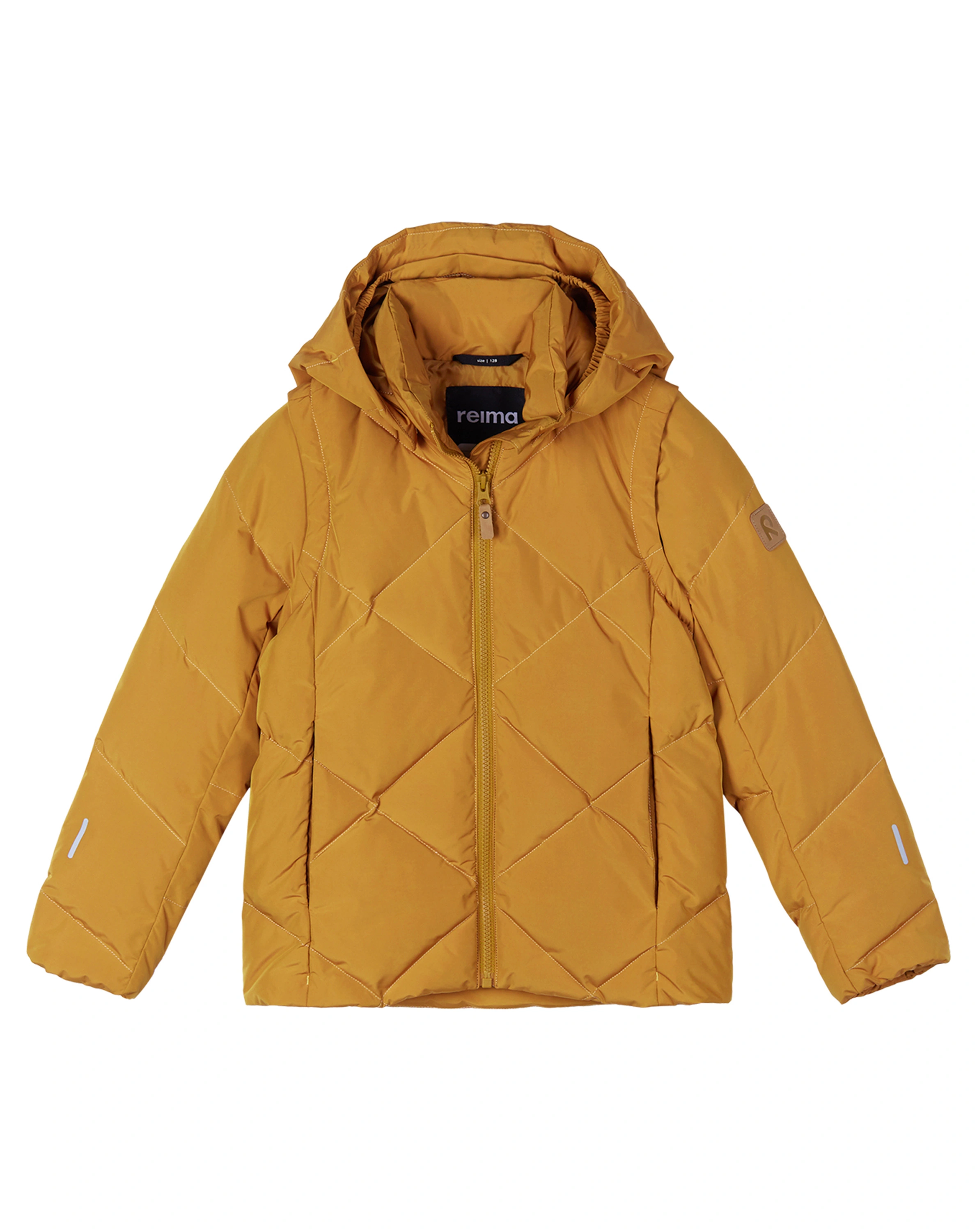 Daunen-Steppjacke PAAHTO mit Kapuze in golden brown