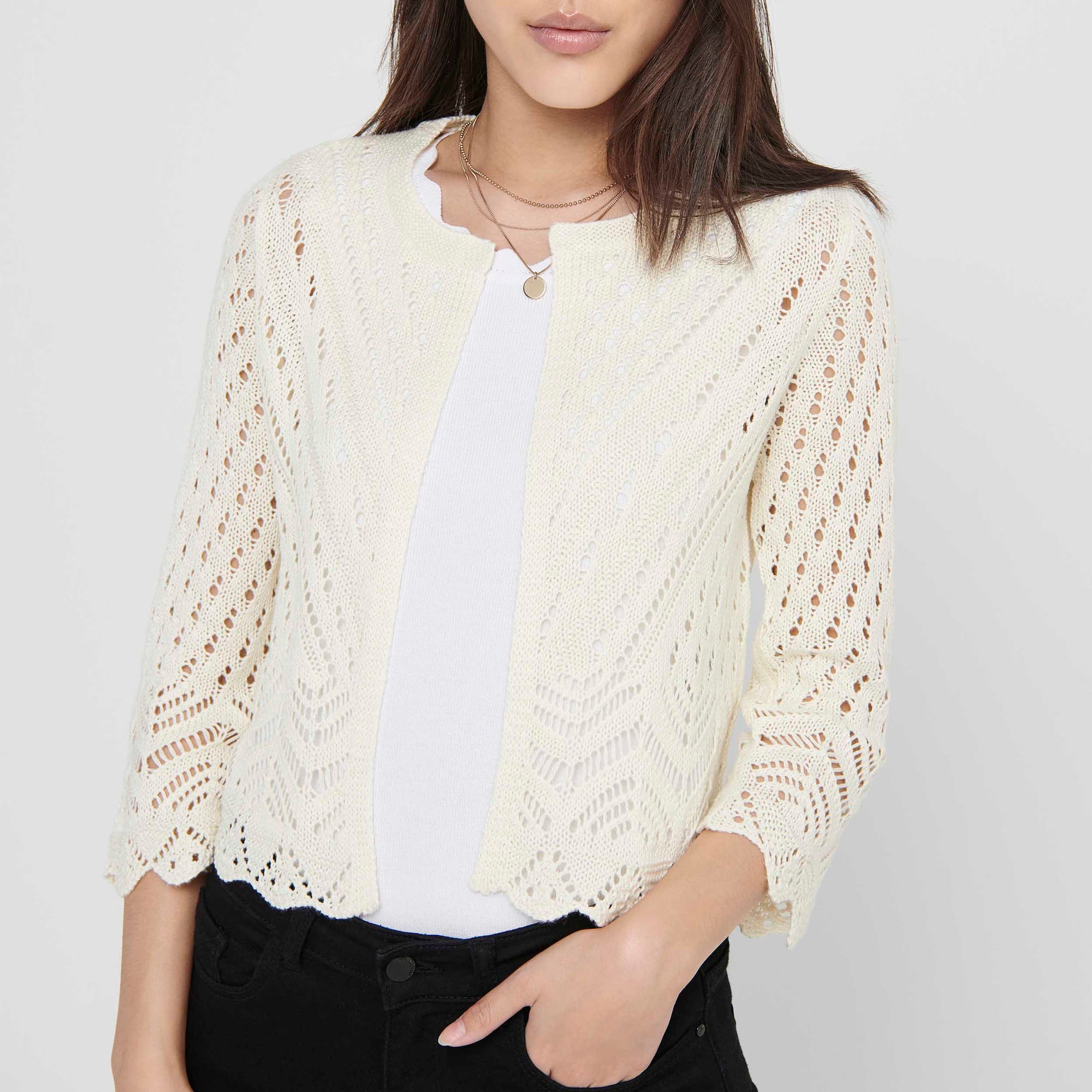 Gilet Femme ecru
