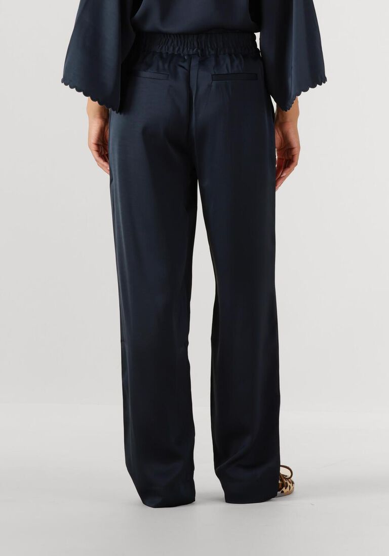 donkerblauwe bruuns bazaar wijde broek bbzalia pants
