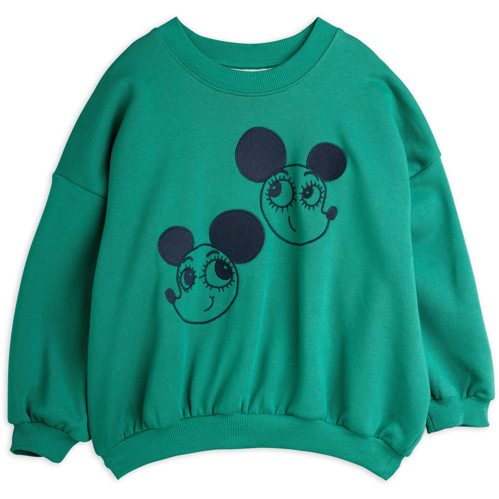 Køb Mini Rodini Green Ritzratz Emb Sweatshirt