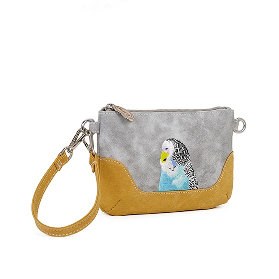 Hi-Di-Hi Melody Crossbody Bag Light Grey/ Ocher