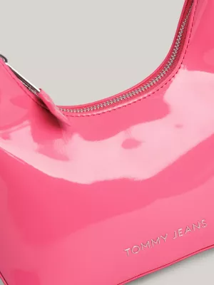 Bolsa de ombro Essential com logotipo metálico patenteado