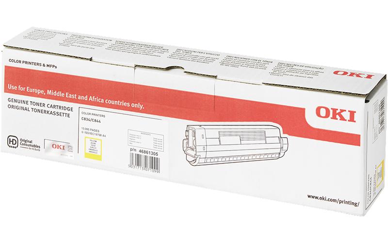Toner 46861305 Yellow<br>Toner, Yellow