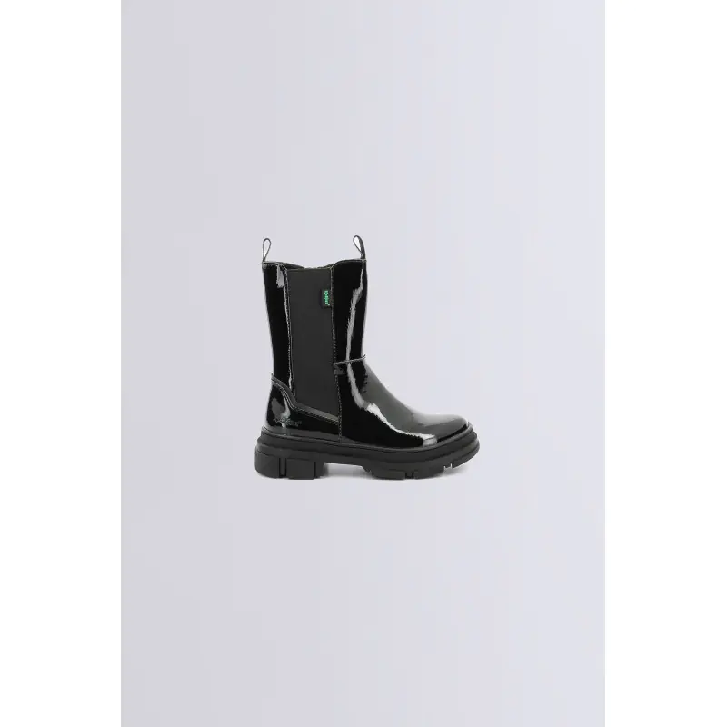 KICK GOZ NOIR VERNIS BOOTS Cuir Fille