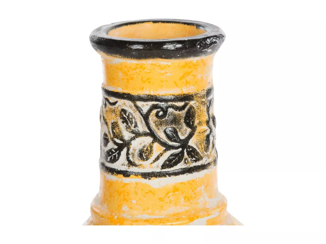 Cheminée Soledad Argile Jaune / Noir 86035