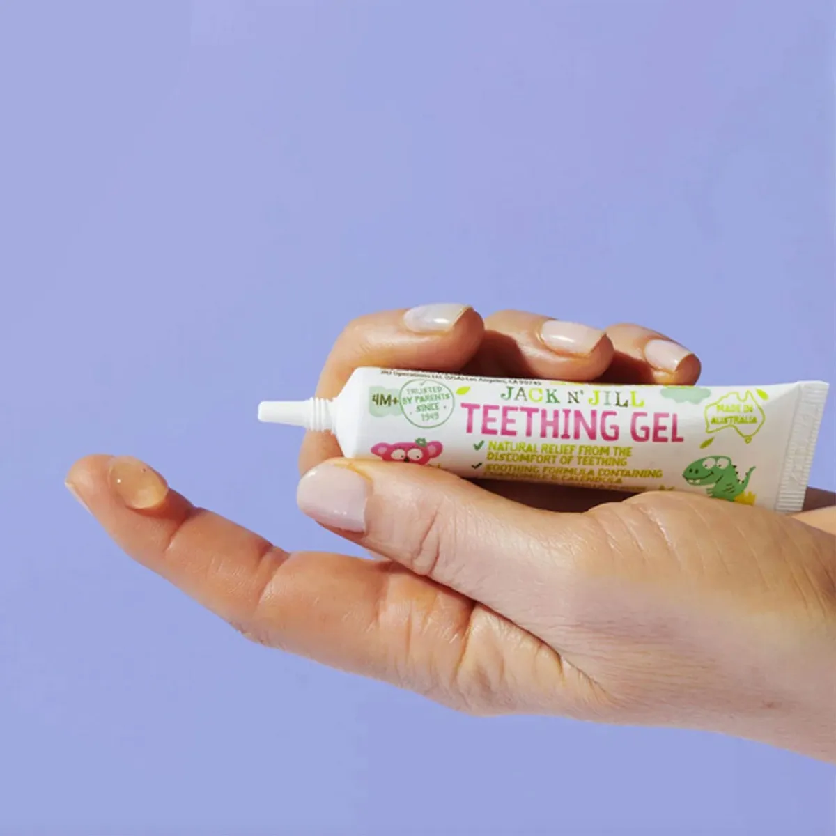 Jack N' Jill Gel de Dentition Naturel pour Bébé 4 mois+ 0,5 oz - Vanille