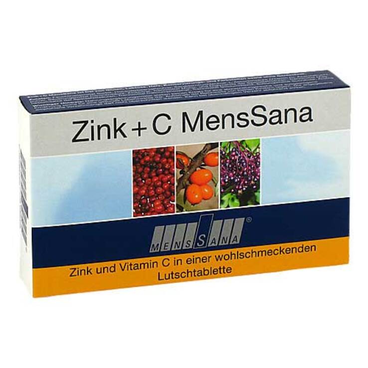 Zink + C Menssana Lutschtabletten, 30 St